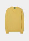 Rothwell Cotton Cashmere Jumper In Lemon